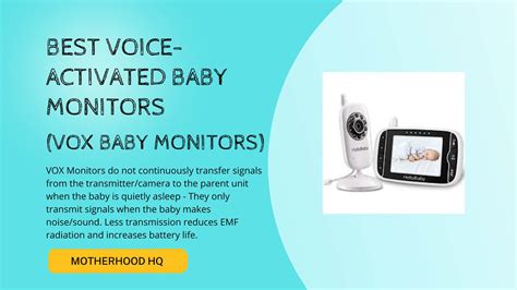 best vox baby monitor.